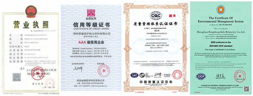 Rongsheng Certificates & Honors